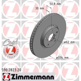 ZIMMERMANN 590282320 Диск тормозной правый ZIMMERMANN 590282320