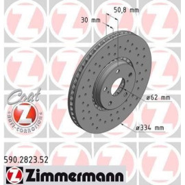 Диск гальмівний правий ZIMMERMANN 590282352