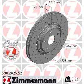 Диск тормозной SPORT Z ZIMMERMANN 590282552