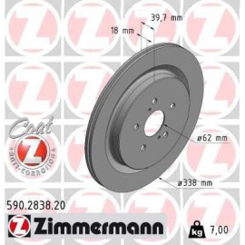 Диск тормозной ZIMMERMANN 590283820