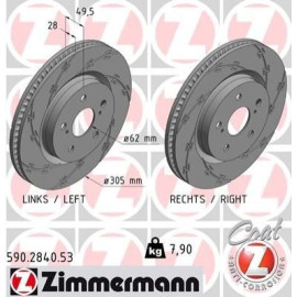 Тормозной диск ZIMMERMANN 590284053