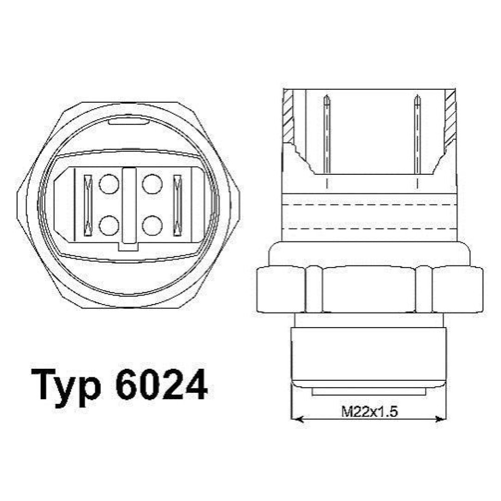 Датчик включения вентилятора WAHLER 602495d