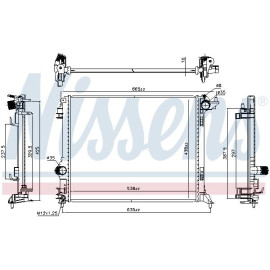 NISSENS 606472 Радіатор охолодження двигуна NISSENS 606472
