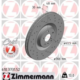 Диск гальмівний ZIMMERMANN 610373152