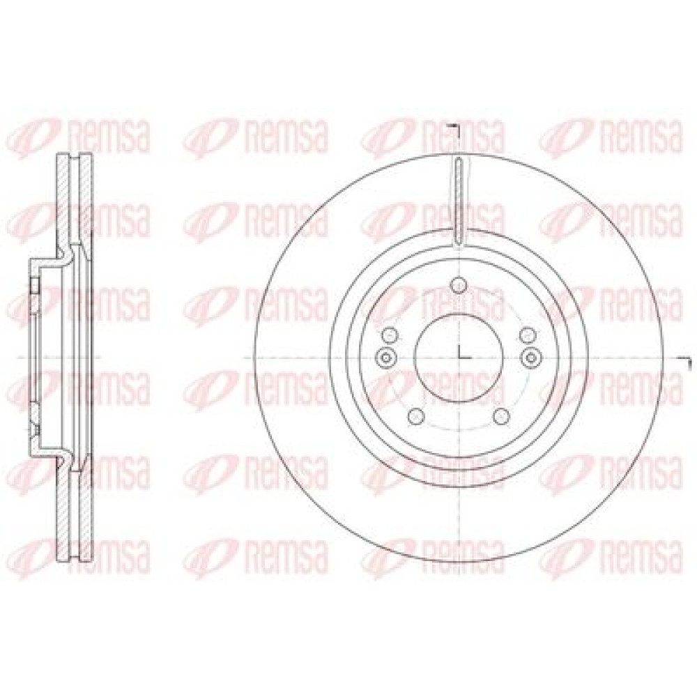 Диск тормозной Remsa 6151410
