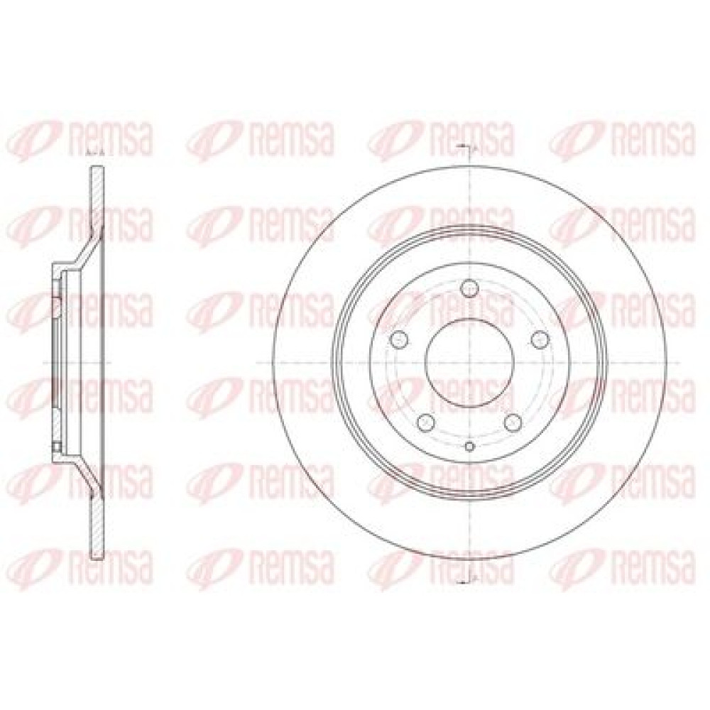 Диск тормозной Remsa 6151800