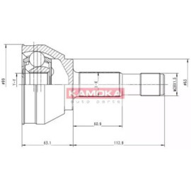 Шрус наружный Kamoka 6152