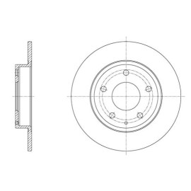 Remsa 6157500 Диск гальмівний Remsa 6157500