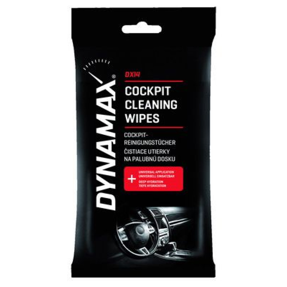 Очисник для пластику серветки DXI4 COCKPIT CLEANING WIPES 24 шт. DYNAMAX 618504