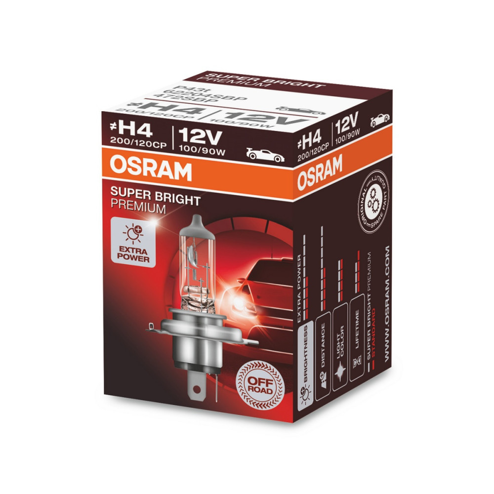 Лампа H4 12V 100/90W P43T FS STANDARD OSRAM 62204sbp