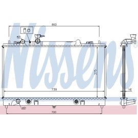 NISSENS 62465a Радиатор системы охлаждения NISSENS 62465a