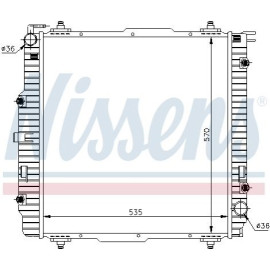 NISSENS 62599a Радіатор охолодження двигуна NISSENS 62599a