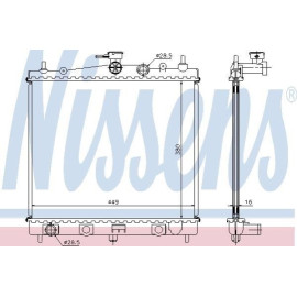 NISSENS 62902a Радиатор системы охлаждения NISSENS 62902a