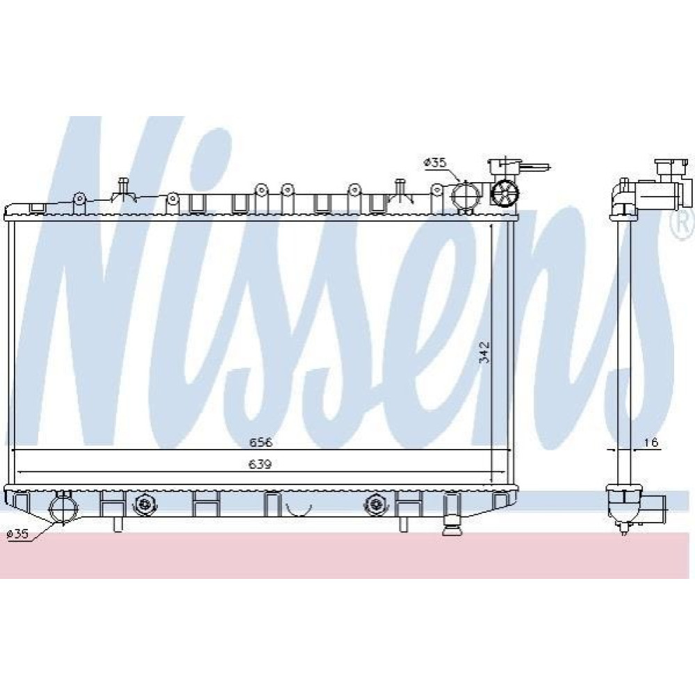 Радиатор NISSENS 629731