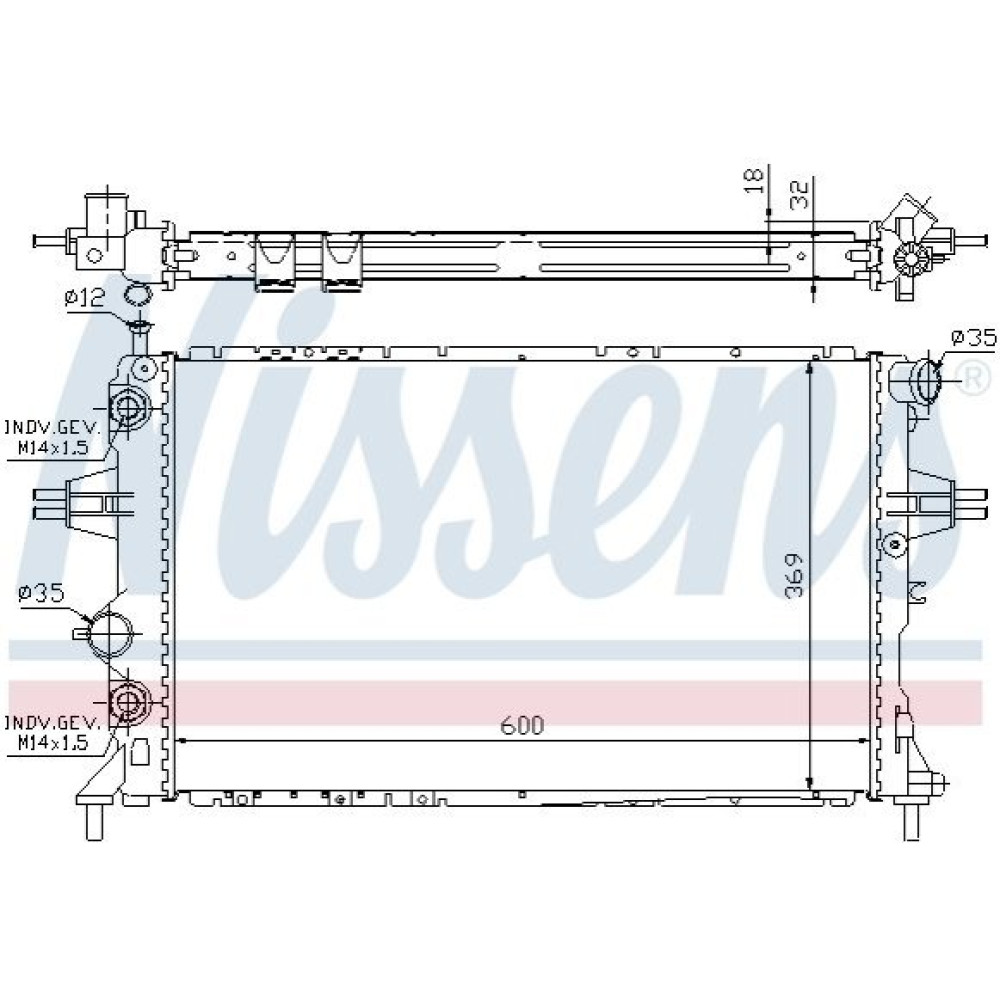 Радіатор NISSENS 63247a