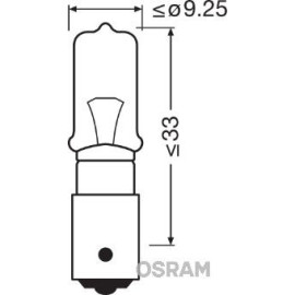 Автолампа (21W 24V BAY9S 5XFS1) OSRAM 64138