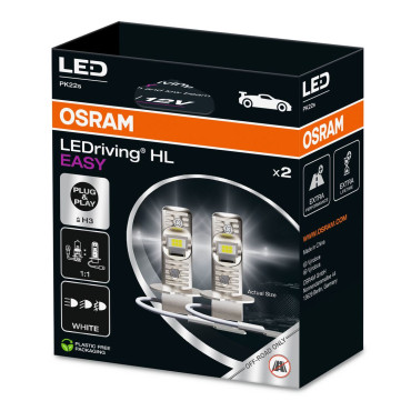 Автолампа LED H3 12V 8W 6500K PK22S комплект 2 шт. OSRAM 64151dwesy2hb