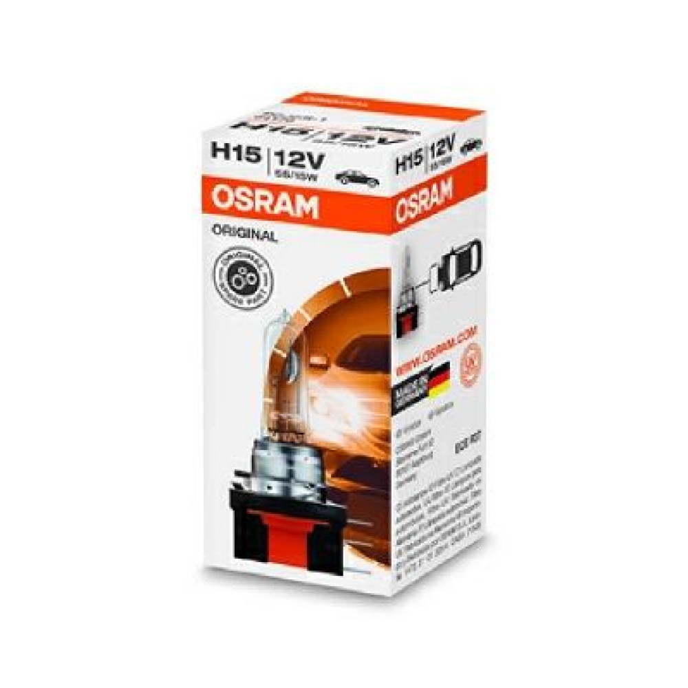 Лампа H15 55/15W 12V PGJ23T-1 10X10X1 STANDARD OSRAM 64176