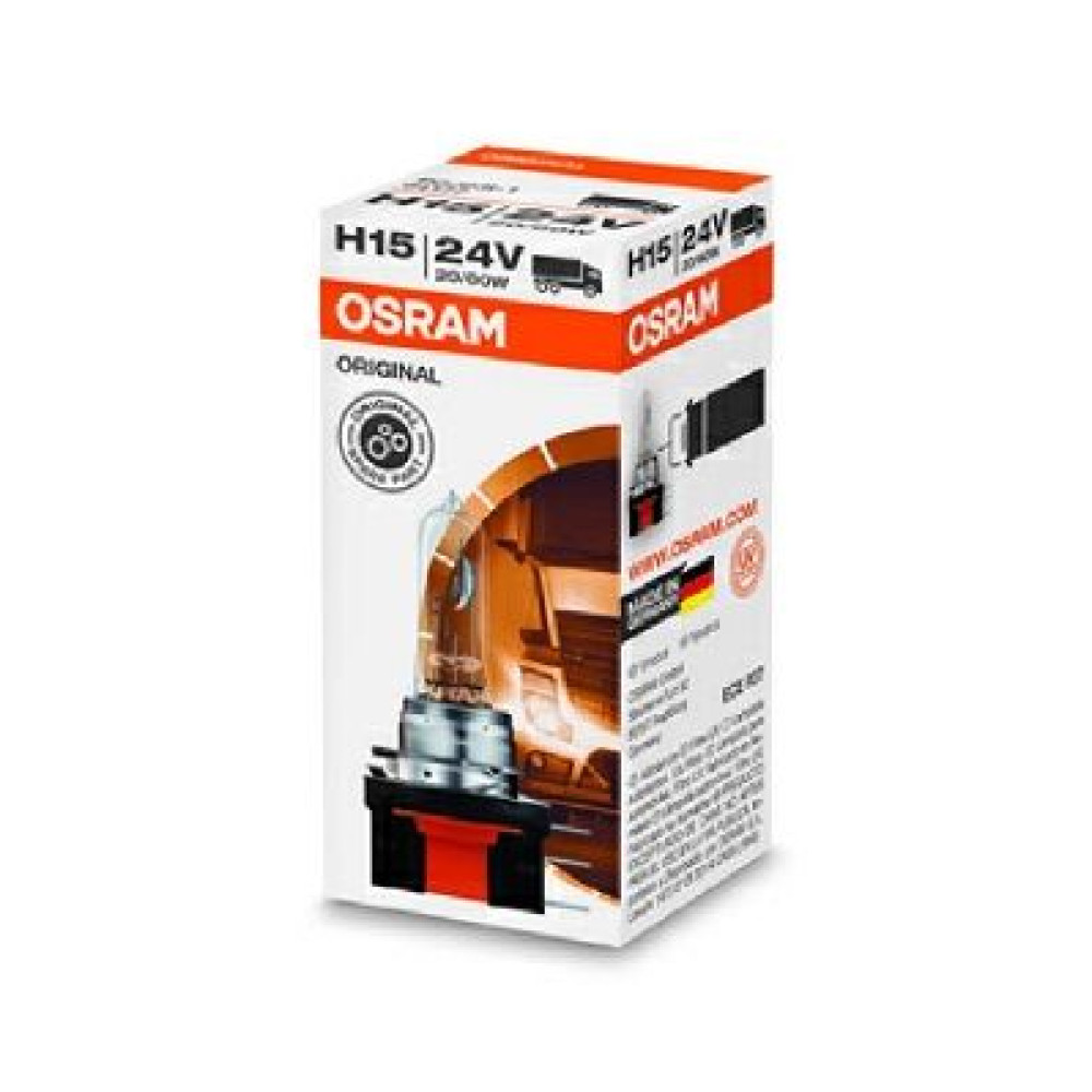 Лампа H15 20/60W 24V PGJ23T-1 OSRAM 64177