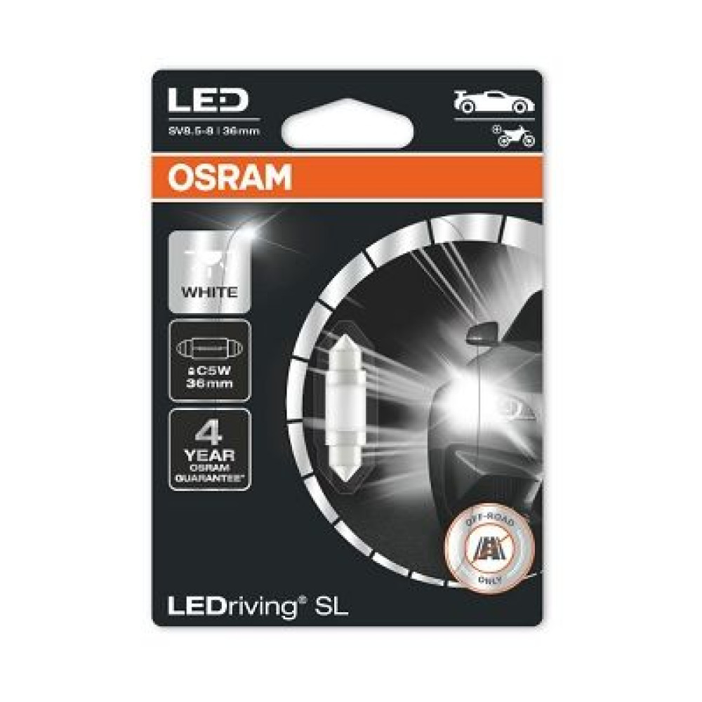 Лампа LEDriving C5W (36 мм) OSRAM 6418dwp01b