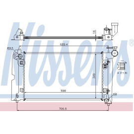 NISSENS 64648a Радіатор системи охолодження NISSENS 64648a