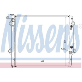 NISSENS 646806 Радіатор охолодження двигуна NISSENS 646806