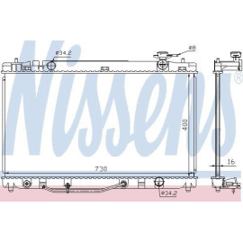 NISSENS 646808 Радіатор системи охолодження NISSENS 646808