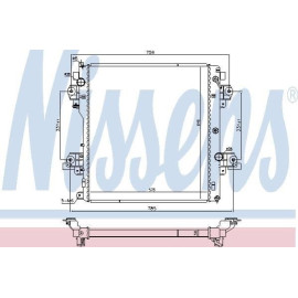 NISSENS 646824 Радіатор охолодження NISSENS 646824