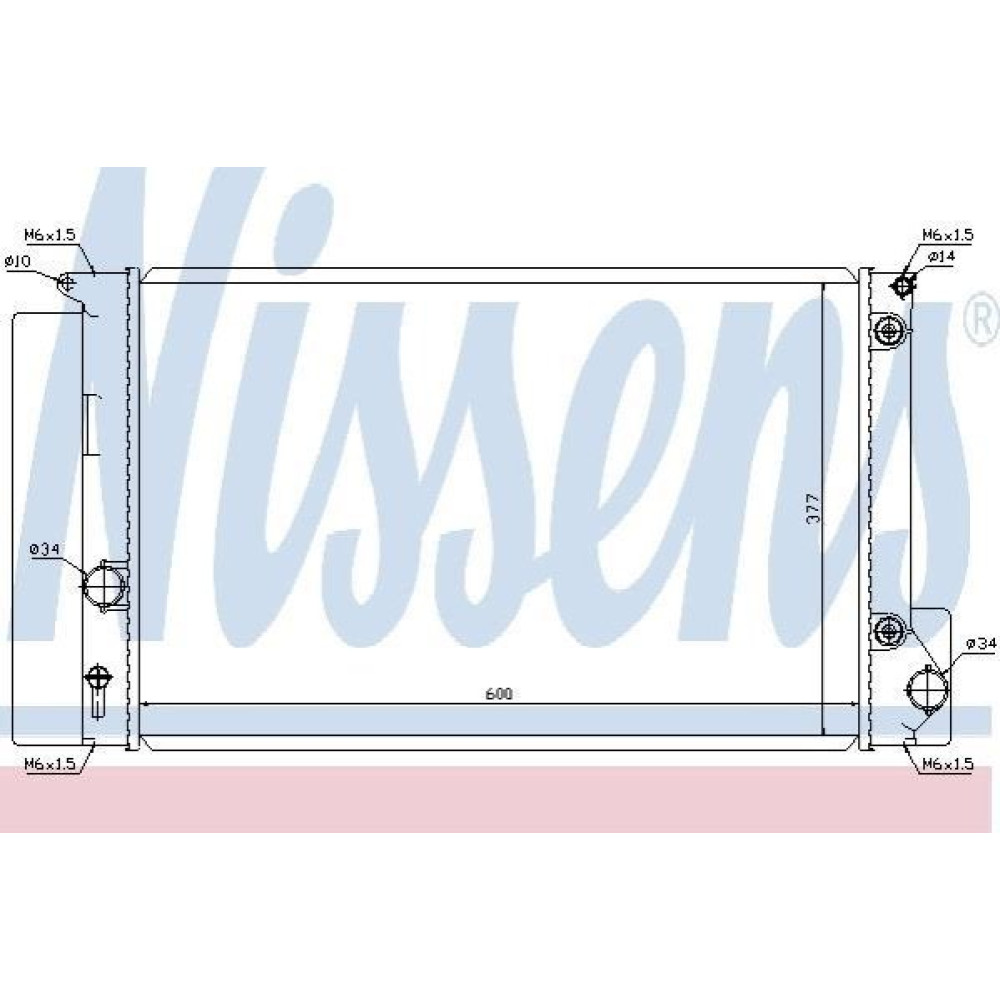 Конденсатор без хладогену NISSENS 64694