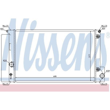 Конденсатор без хладогену NISSENS 64694