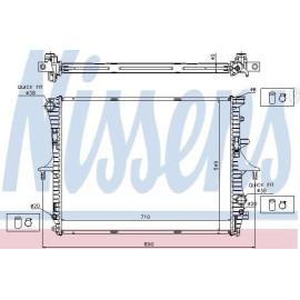 NISSENS 65276a Радіатор охолодження NISSENS 65276a