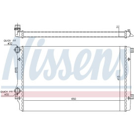 NISSENS 65280a Радиатор системы охлаждения NISSENS 65280a