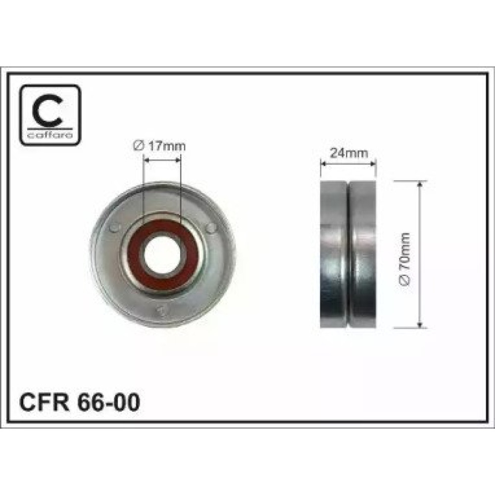 Ролик обвідний CAFFARO 6600
