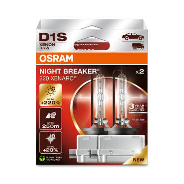 Автолампа ксеноновая 35W D1S 4350K комплект 2 шт. OSRAM 66140xn22hb