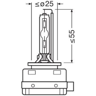 Автолампа ксенонова 35W D1S 4350K к/т 2 шт OSRAM 66140xnnhcb