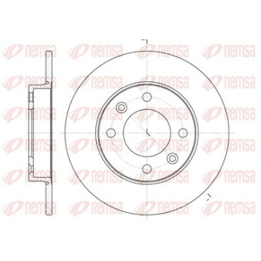 Диск гальмівний Remsa 663000