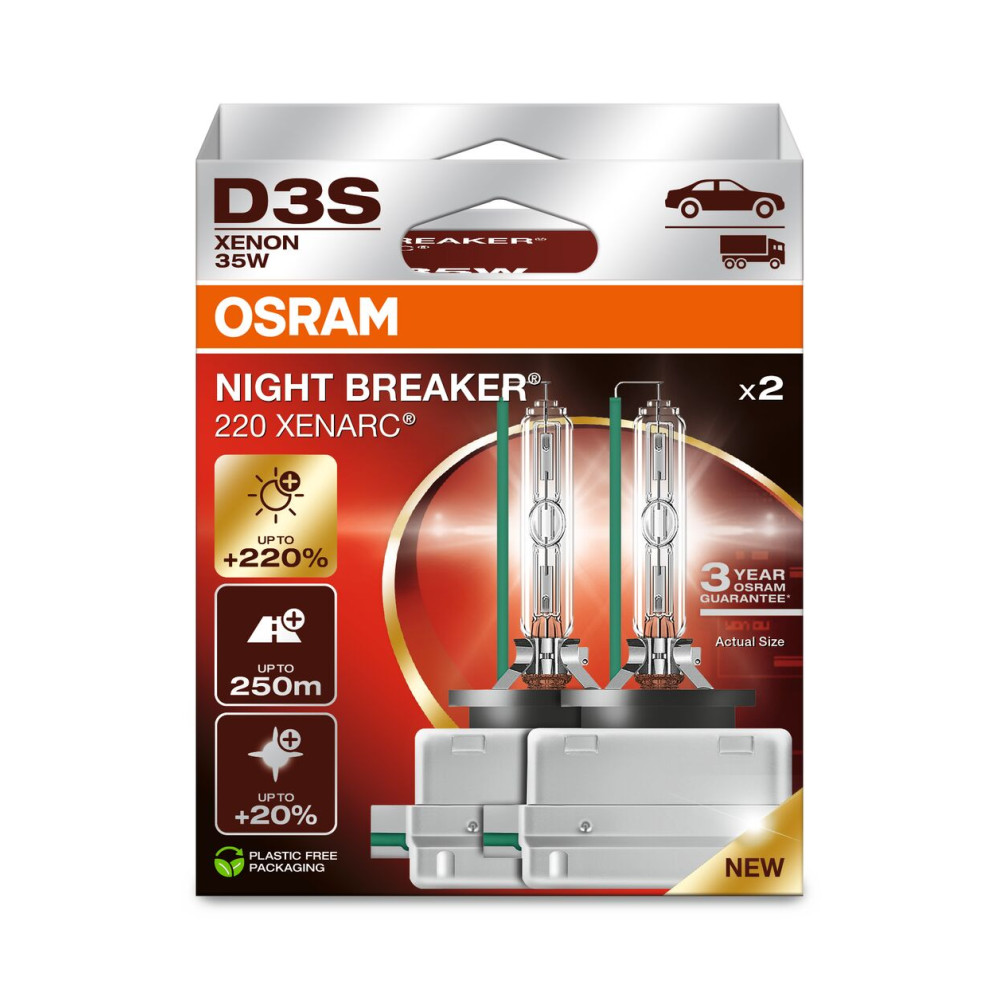 Автолампа ксенонова 35W D3S 4300K комплект 2 шт. OSRAM 66340xn22hb