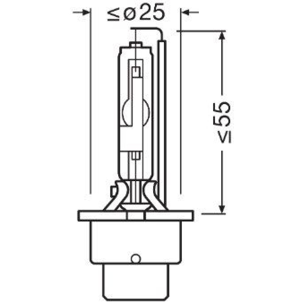 Автолампа ксенонова 35W D4S 5000K OSRAM 66440xnn