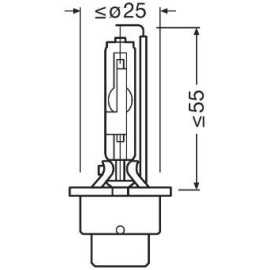 Автолампа ксенонова 35W D4S 5000K OSRAM 66440xnn