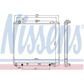 NISSENS 68717 Радиатор охлаждения двигателя NISSENS 68717