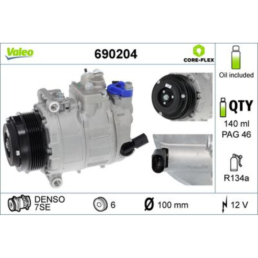 Компресор кондиціонера VALEO 690204