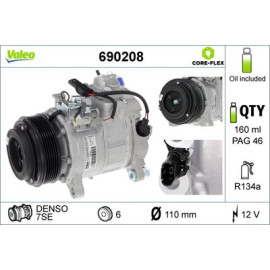 Компресор кондиціонера X5 /X6 2.0-3.0 VALEO 690208