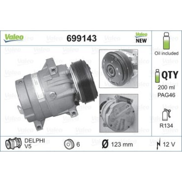 Компрессор кондиционера VALEO 699143