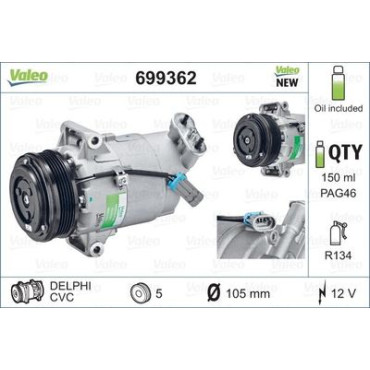 Компресор кондиціонера VALEO 699362