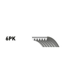 Ремінь полікліновий GATES 6pk1055xs