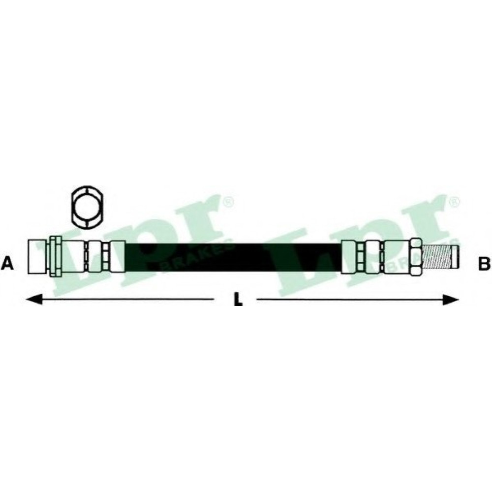Шланг тормозной LPR 6t48355