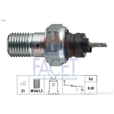 Датчик давления масла FACET 70003