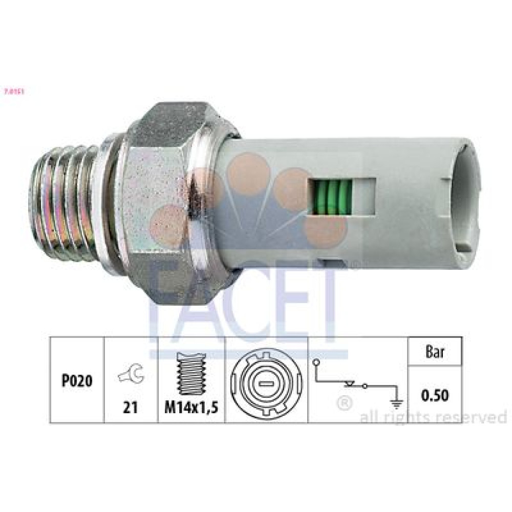 Датчик тиску оливи Movano/Master 1.5-2.5 DTI 97- FACET 70151