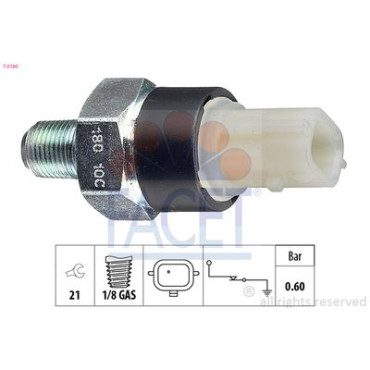 Датчик давления масла FACET 70180