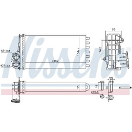 NISSENS 707268 Радиатор обогревателя NISSENS 707268